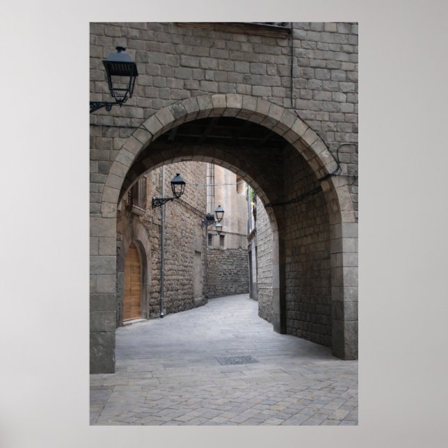 Barcelona Archway — Vertical Passage Poster (Front)