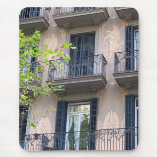Barcelona Balconies Mouse Pad