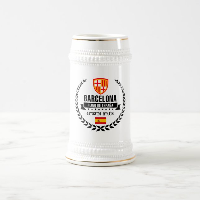 Barcelona Beer Stein (Center)