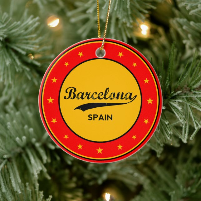 Barcelona Ceramic Ornament (Tree)
