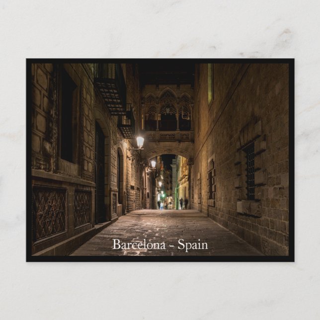 Barcelona City, Spain Postcard (Front)