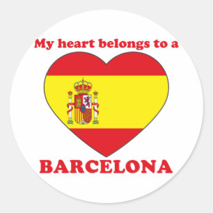 Barcelona Classic Round Sticker