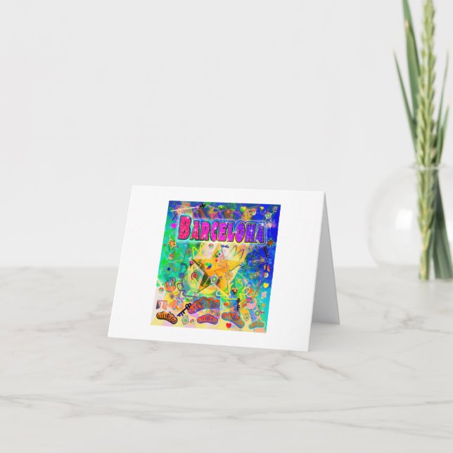 Barcelona Epoch Hour Greeting Card (Front)