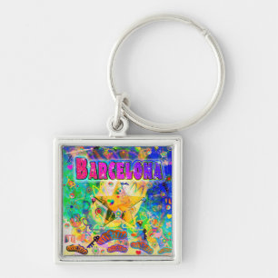 Barcelona Epoch Hour Keychain