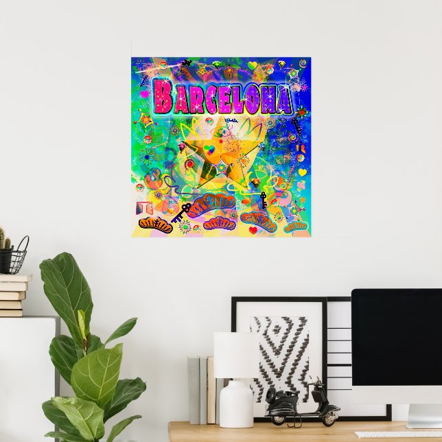 Barcelona Epoch Hour Poster (Home Office)