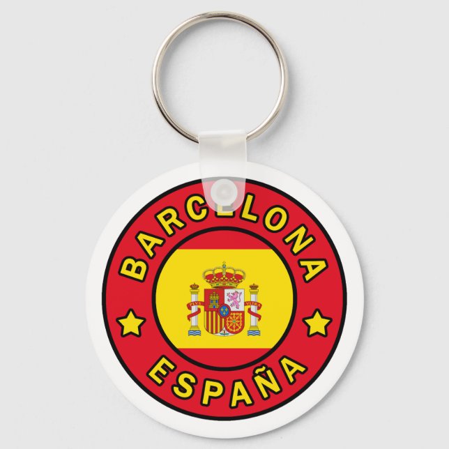 Barcelona España Keychain (Front)