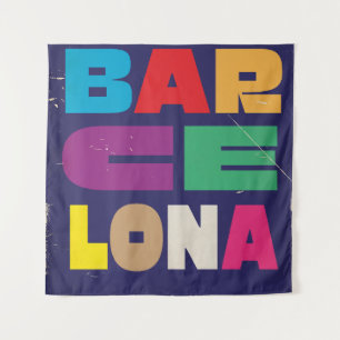 Barcelona Espania Tapestry