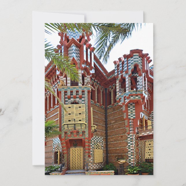 Barcelona. Gaudí. Casa Vicens. Invitation (Front)