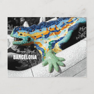 Barcelona Gaudi Park Guell Postcard