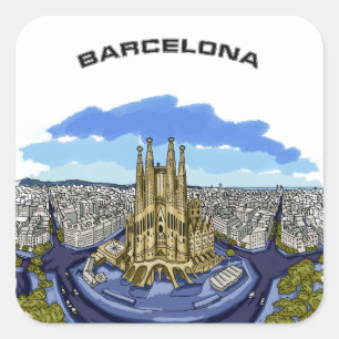 Barcelona Illustration stickers