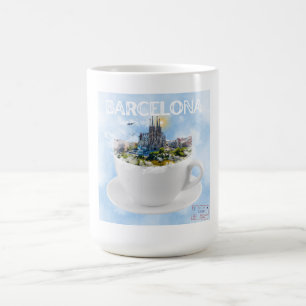 Barcelona in a Teacup – Sagrada Familia Skyline Coffee Mug