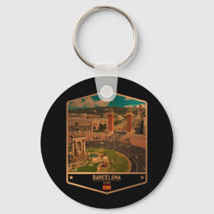 Barcelona Keychain