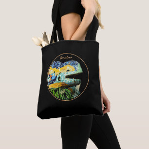 Barcelona Lizard & Park Guell, Catalonia / Gaudi Tote Bag