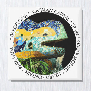 Barcelona Magnet, Lizard, Spain / Catalonia  Magnet