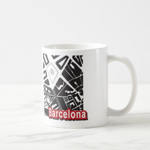 Barcelona map Mug
