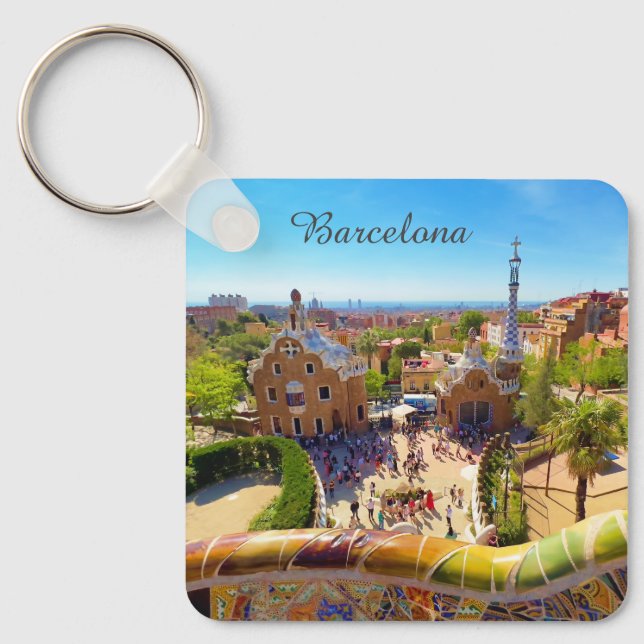 Barcelona, Park Guell Keychain (Front)