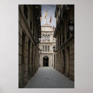 Barcelona Passage — Minimal Light Poster