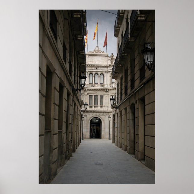 Barcelona Passage — Minimal Light Poster (Front)