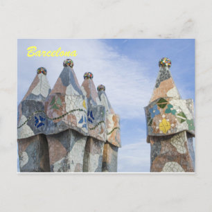 Barcelona post card, casa batilo postcard