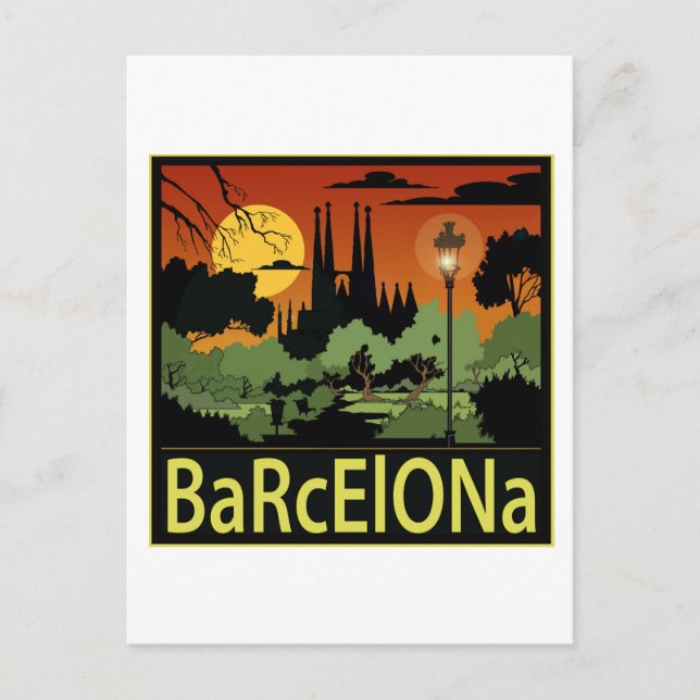 Barcelona Postcard (Front)