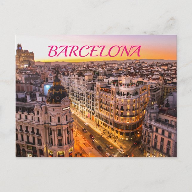 Barcelona Postcard (Front)
