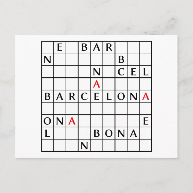 BARCELONA POSTCARD (Front)