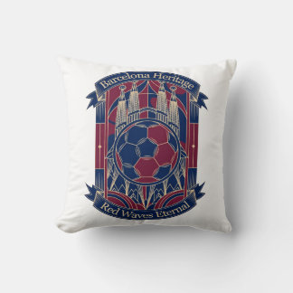 Barcelona Red Horizon, Camp Nou Legacy Gift Throw Pillow