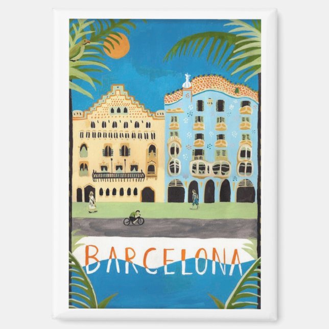 Barcelona Refrigerator Magnet (Front)