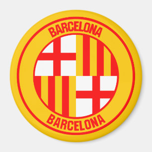 Barcelona Round Emblem Magnet