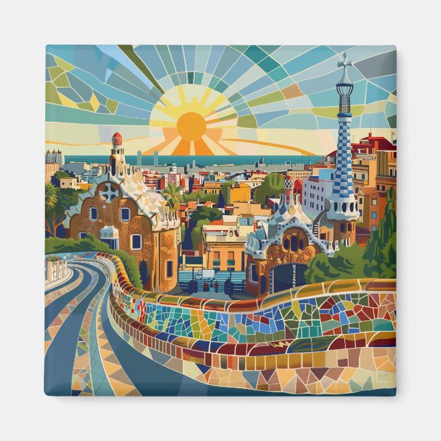 Barcelona Souvenir Magnet (Front)