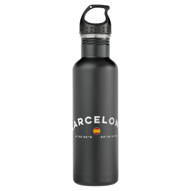 Barcelona Spain  710 Ml Water Bottle (Front)