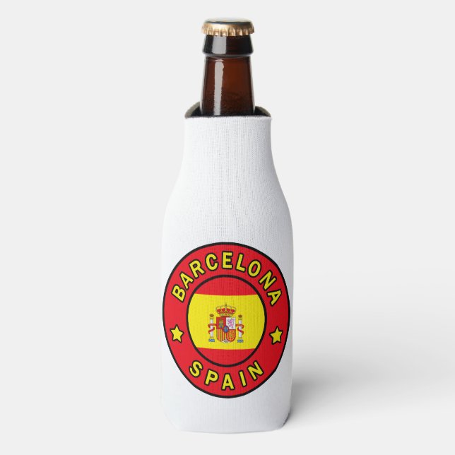 Barcelona Spain Bottle Cooler (Bottle Front)