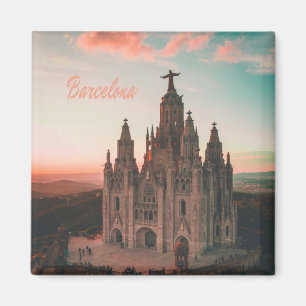Barcelona Spain Church Magnet