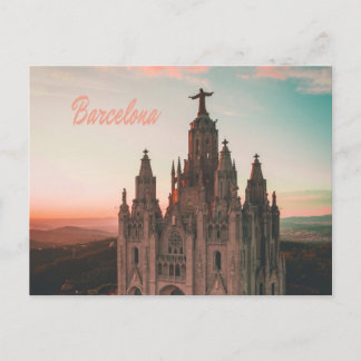 Barcelona Spain Church Postcard