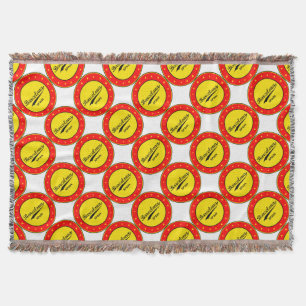 Barcelona, Spain, circle Throw Blanket
