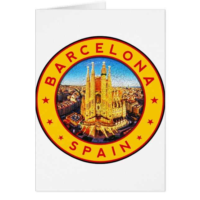 Barcelona, Spain, circle, yellow (Front)