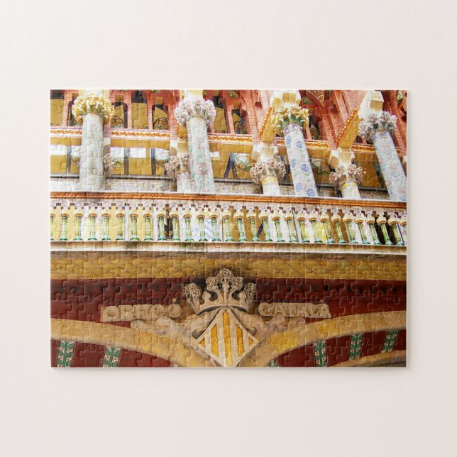 Barcelona Spain Colourful Architecture Photo Jigsaw Puzzle (Horizontal)