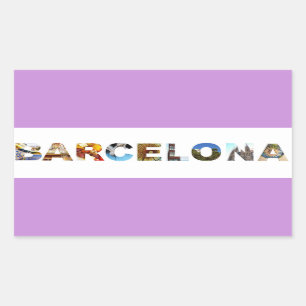 Barcelona Spain Colourful Architecture Photo Sticker