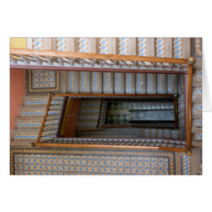 Barcelona, Spain - Colourful Tile Stairway Card