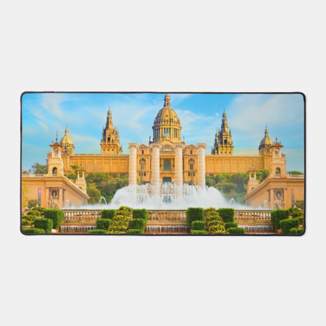 Barcelona Spain  Desk Mat (Front)