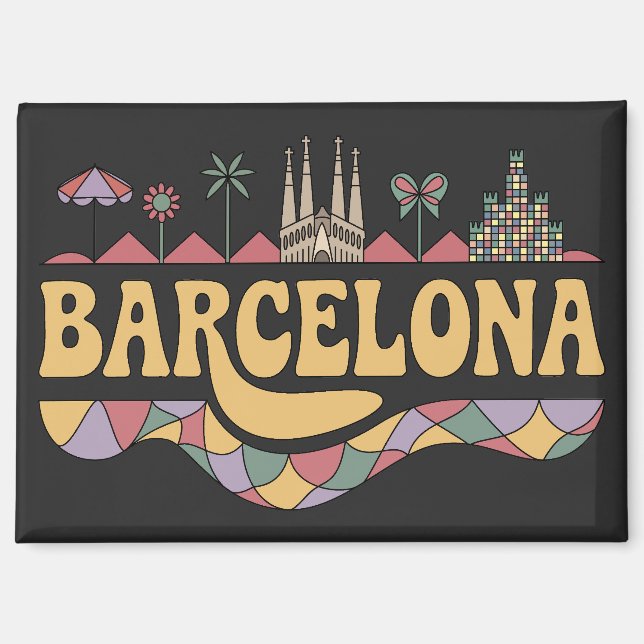 Barcelona Spain Europe Magnet (Front)