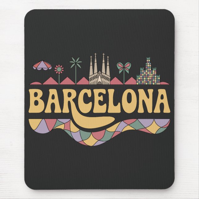 Barcelona Spain Europe Mouse Pad (Front)