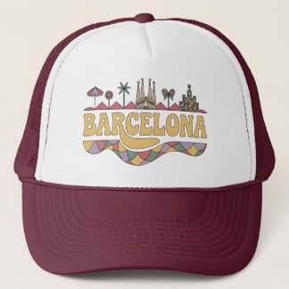 Barcelona Spain Europe Trucker Hat