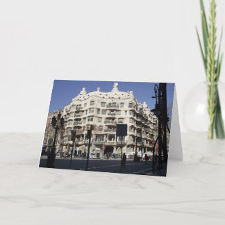 Barcelona, Spain, Gaudi, greeting card