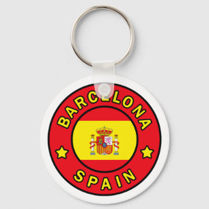 Barcelona Spain Keychain