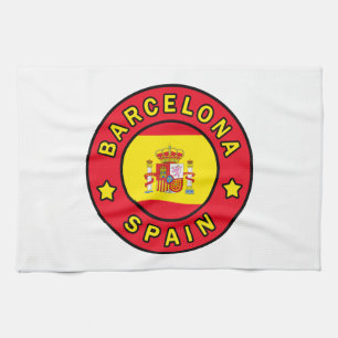 Barcelona Spain Kitchen Towel