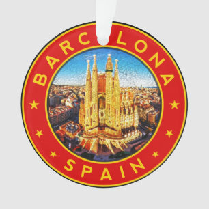 Barcelona Spain Ornament