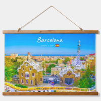 Barcelona, Spain - Park Guell Gaudi Mosaic