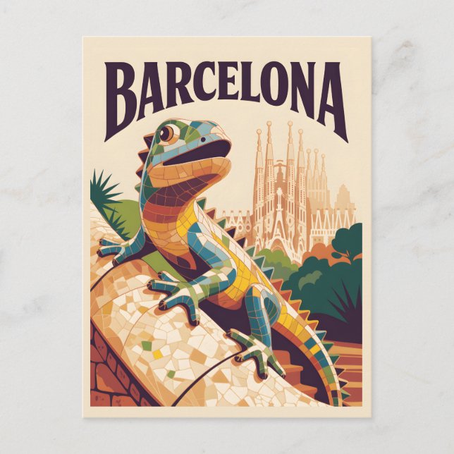 Barcelona Spain Postcard (Front)