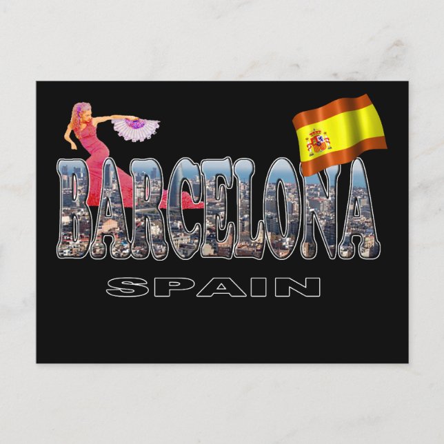 Barcelona Spain Postcard (Front)